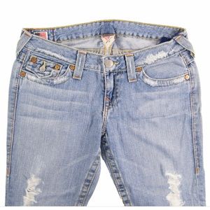 True Religion Straight Billy Ripped Jeans Clothes